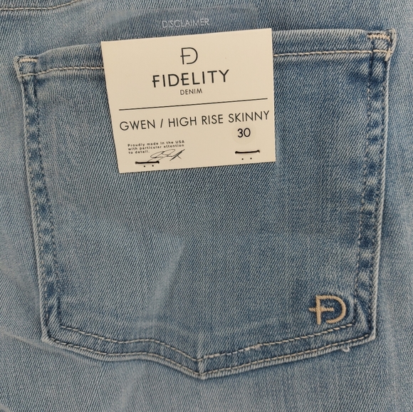 Fidelity Denim Gwen High Rise Skinny - Picture 11 of 16